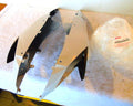 Suzuki GSX-R750 Right hand Left Hand White Frame Covers 47200-15J10 YWW
