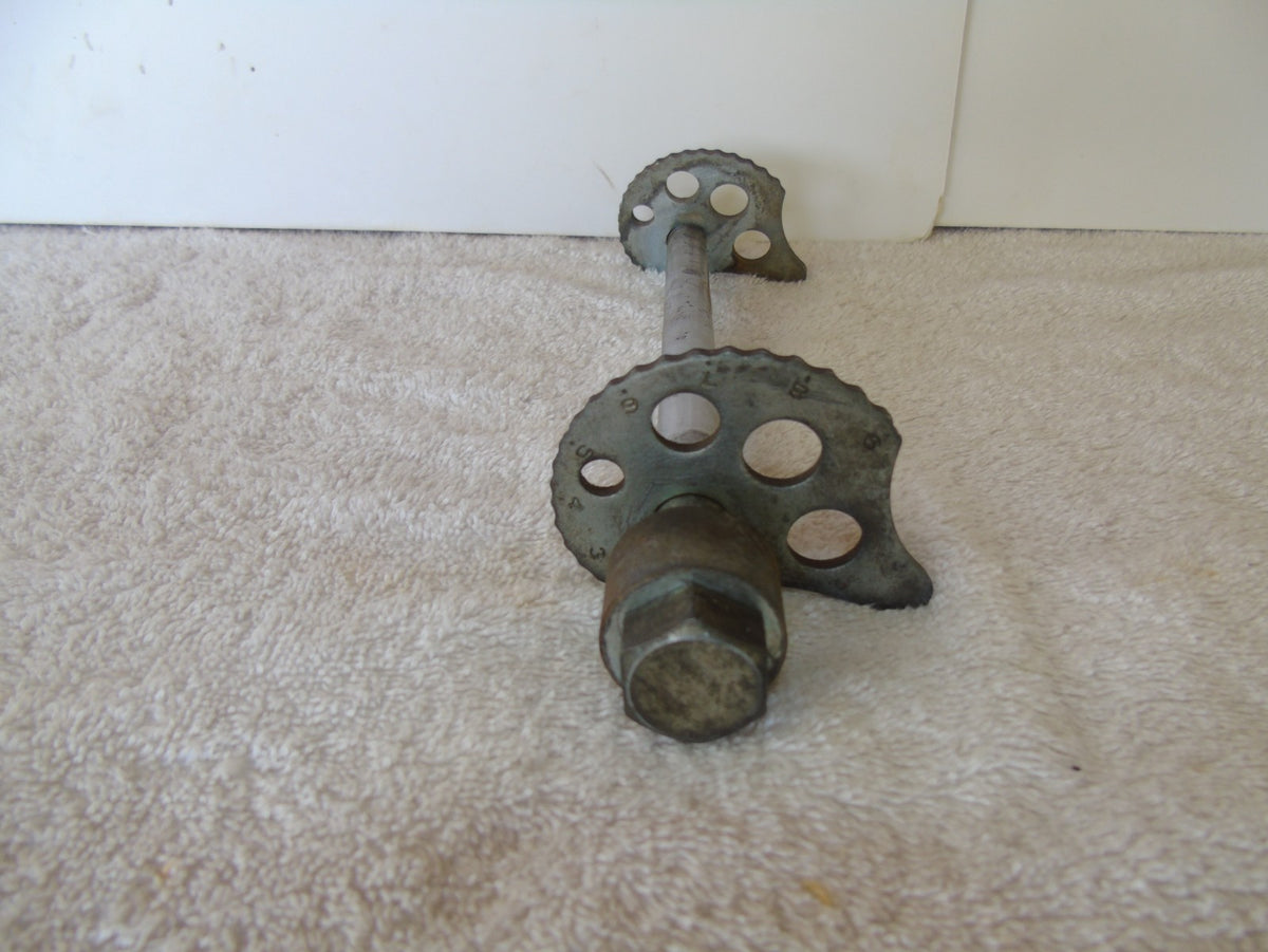 Yamaha XT 225 Rear Wheel Axle, Chain Tensioners, & Spacer OEM# 4JG-25381-00-00