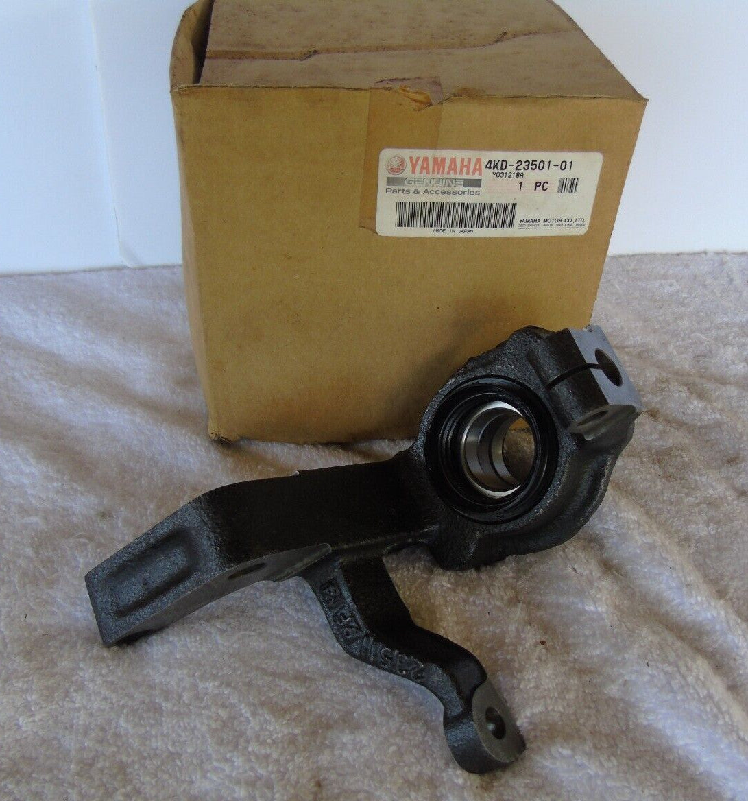 Genuine Yamaha Timberwolf 250 Left Steering Knuckle New OEM # 4KD-23501-01