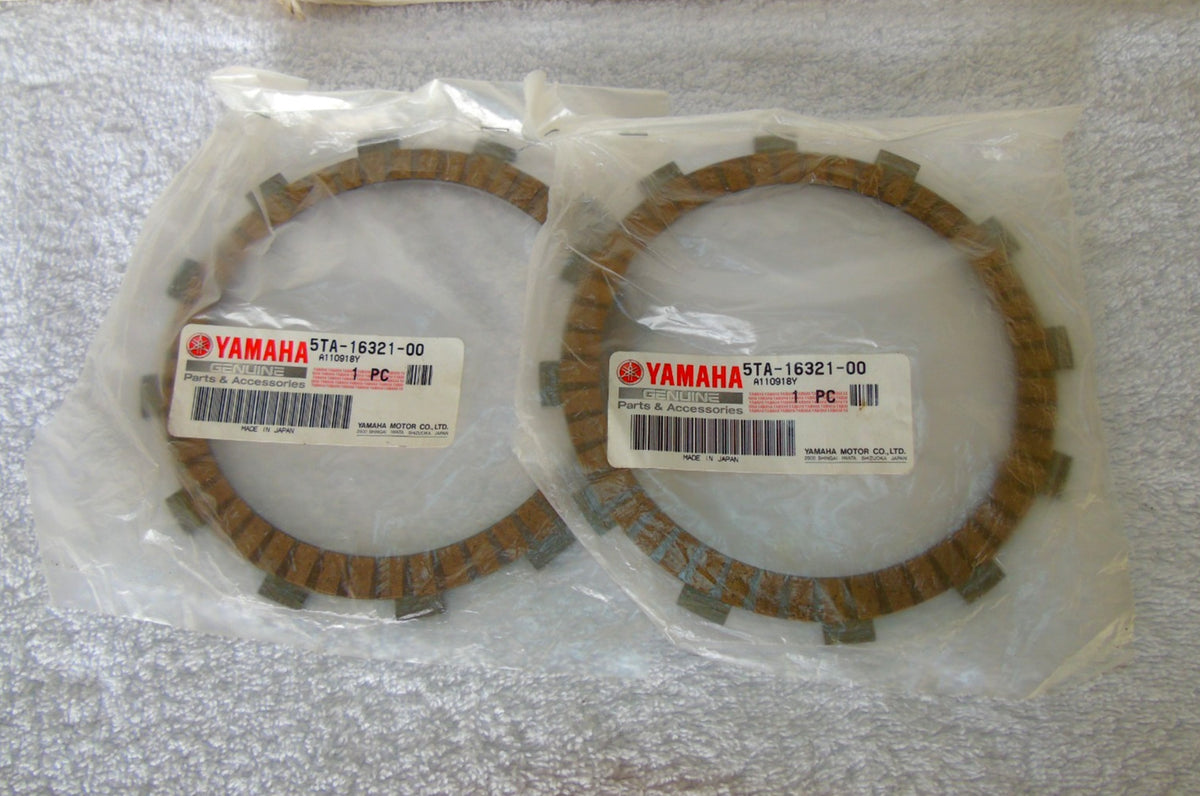 Genuine Yamaha YZF R1 1000 Clutch Friction Plates - 2 Each OEM# 5TA-16321-00