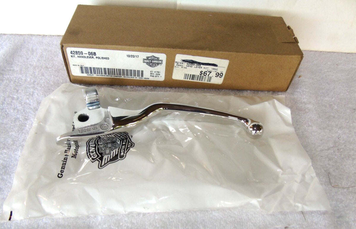 Genuine Harley Davidson Road Glide Touring Brake Lever Polished OEM # 42859-06B