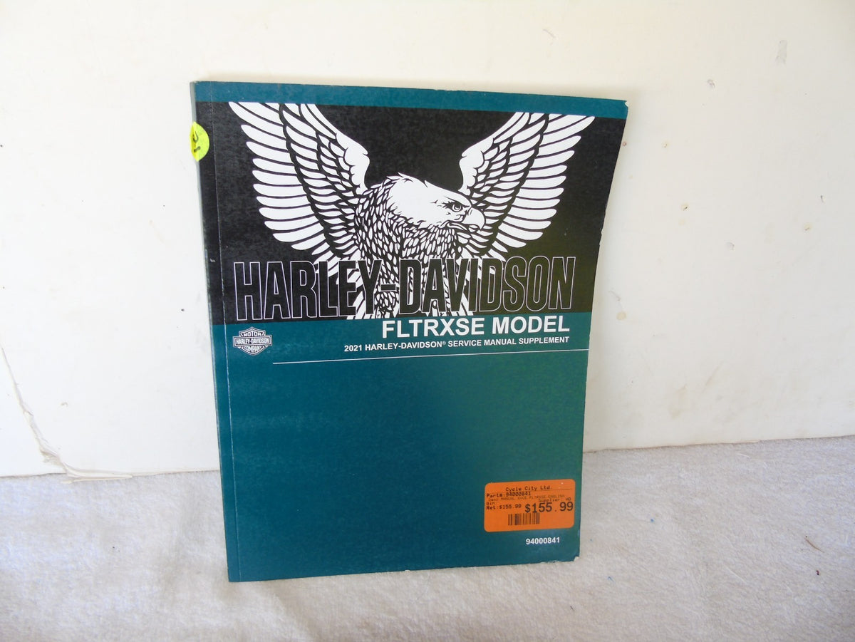 Harley-Davidson 2021 FLTRXSE Manual Supplement OEM# 94000841